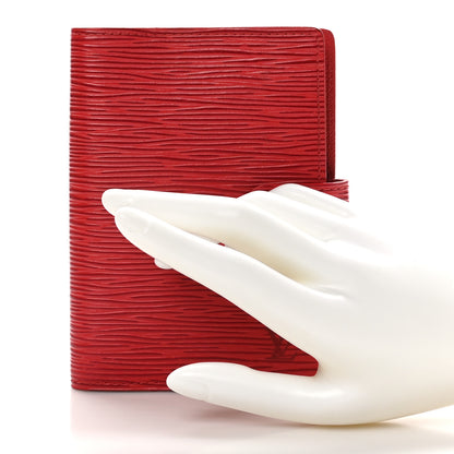 Louis Vuitton Epi Small Ring Agenda Cover Castillan Red 2 of 9