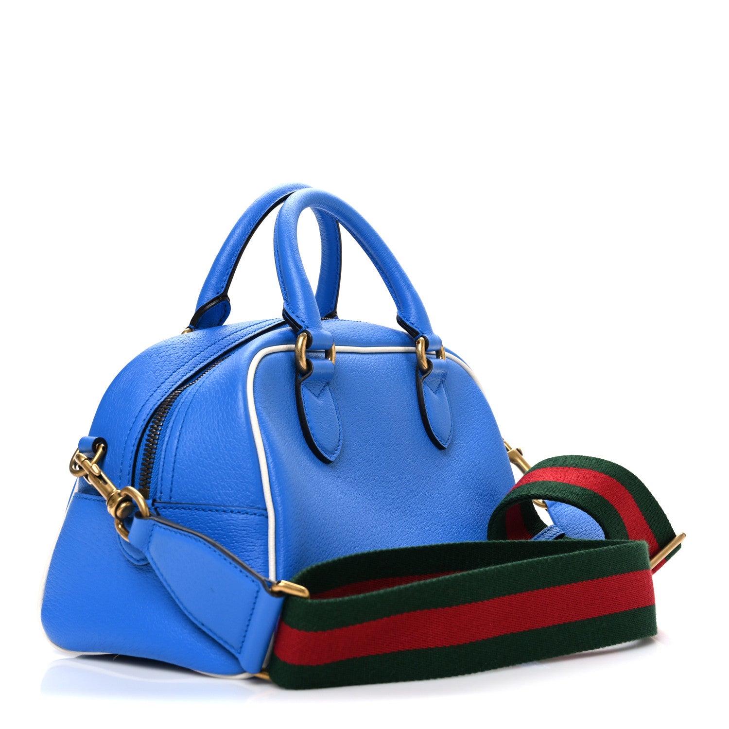 Gucci X ADIDAS Textured Dollar Calfskin Web Trefoil Logo Embossed