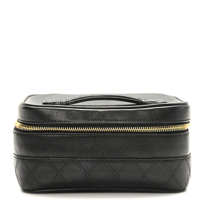 Chanel Lambskin Vanity Cosmetic Case Black 1 of 11