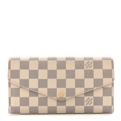 Louis Vuitton Damier Azur Sarah Wallet NM 1 of 9