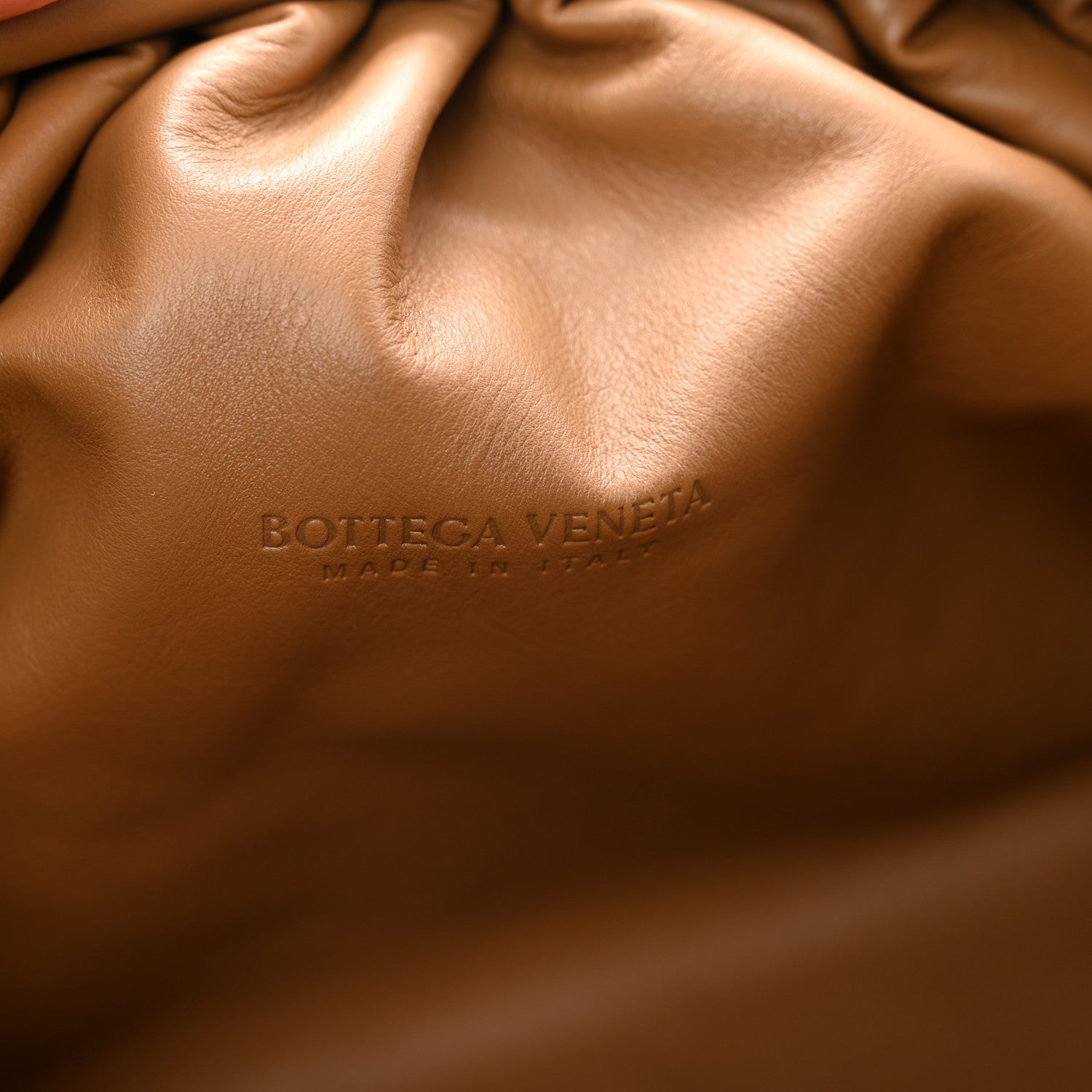Bottega Veneta Smooth Butter Calf The Pouch Oversized Clutch Teak 7 of 9