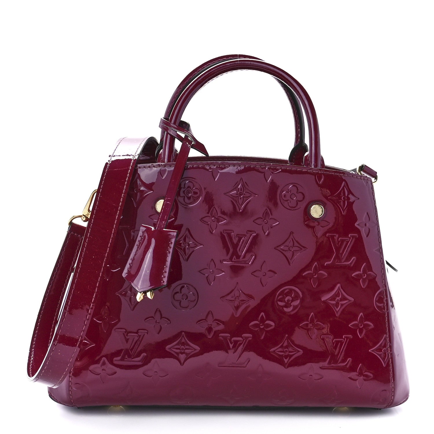 Louis Vuitton Vernis Montaigne BB Magenta 1 of 13