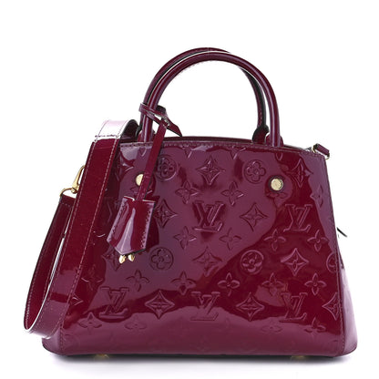 Louis Vuitton Vernis Montaigne BB Magenta 1 of 13