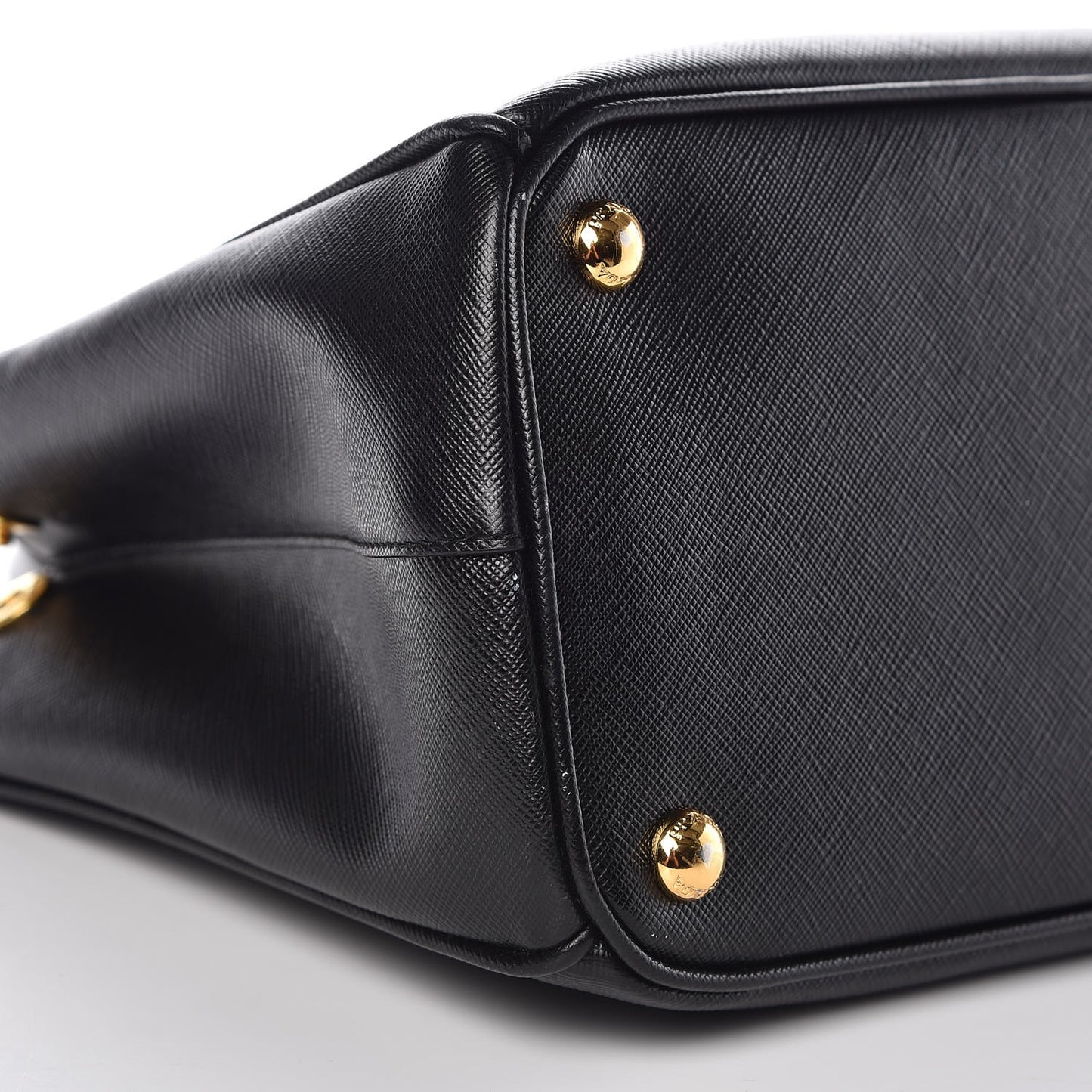 Saffiano Small Galleria Double Zip Tote Black