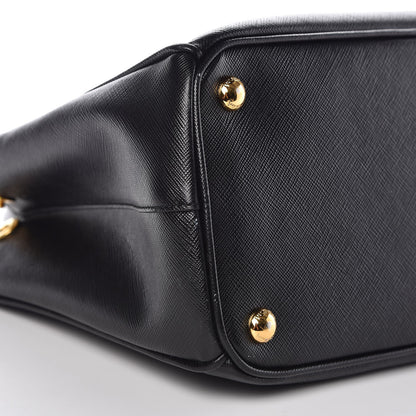 Prada Saffiano Small Galleria Double Zip Tote Black 9 of 9