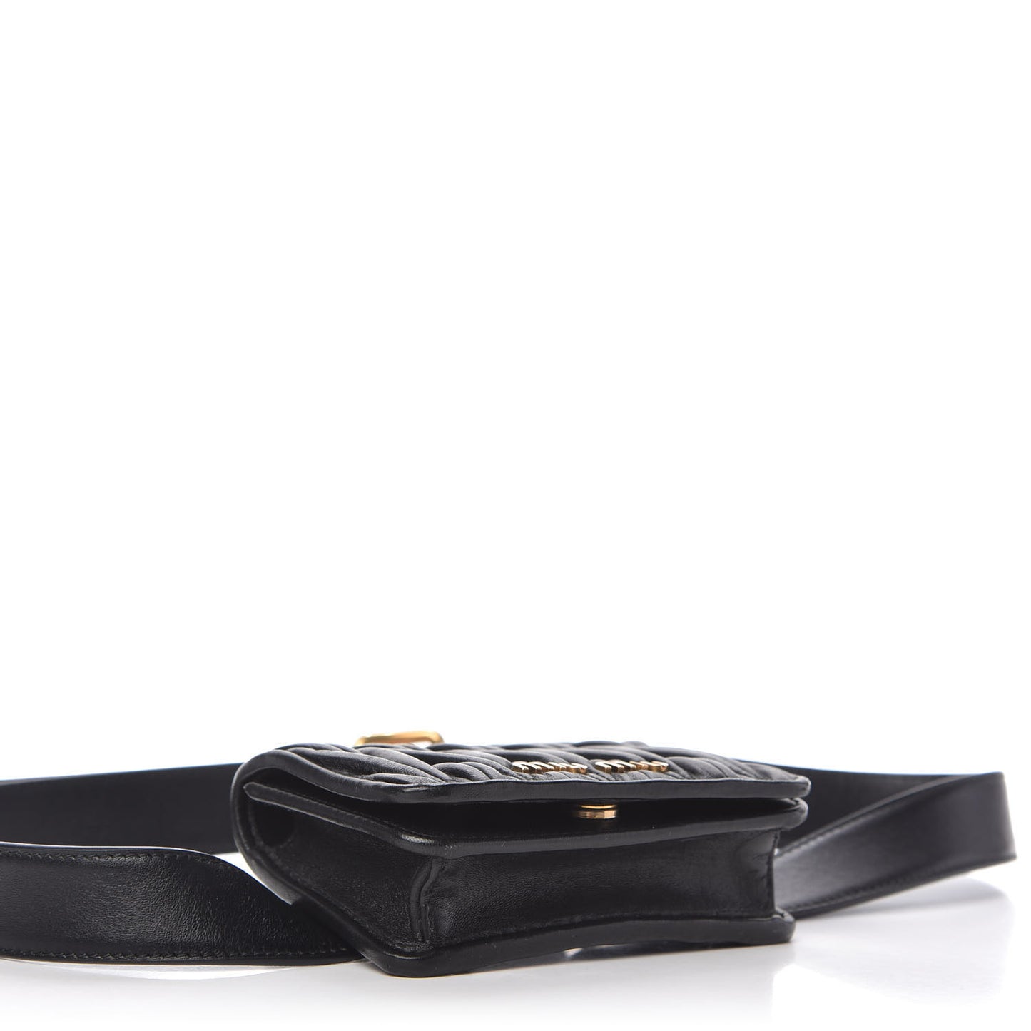 Nappa Matelasse Mini Belt Bag Black