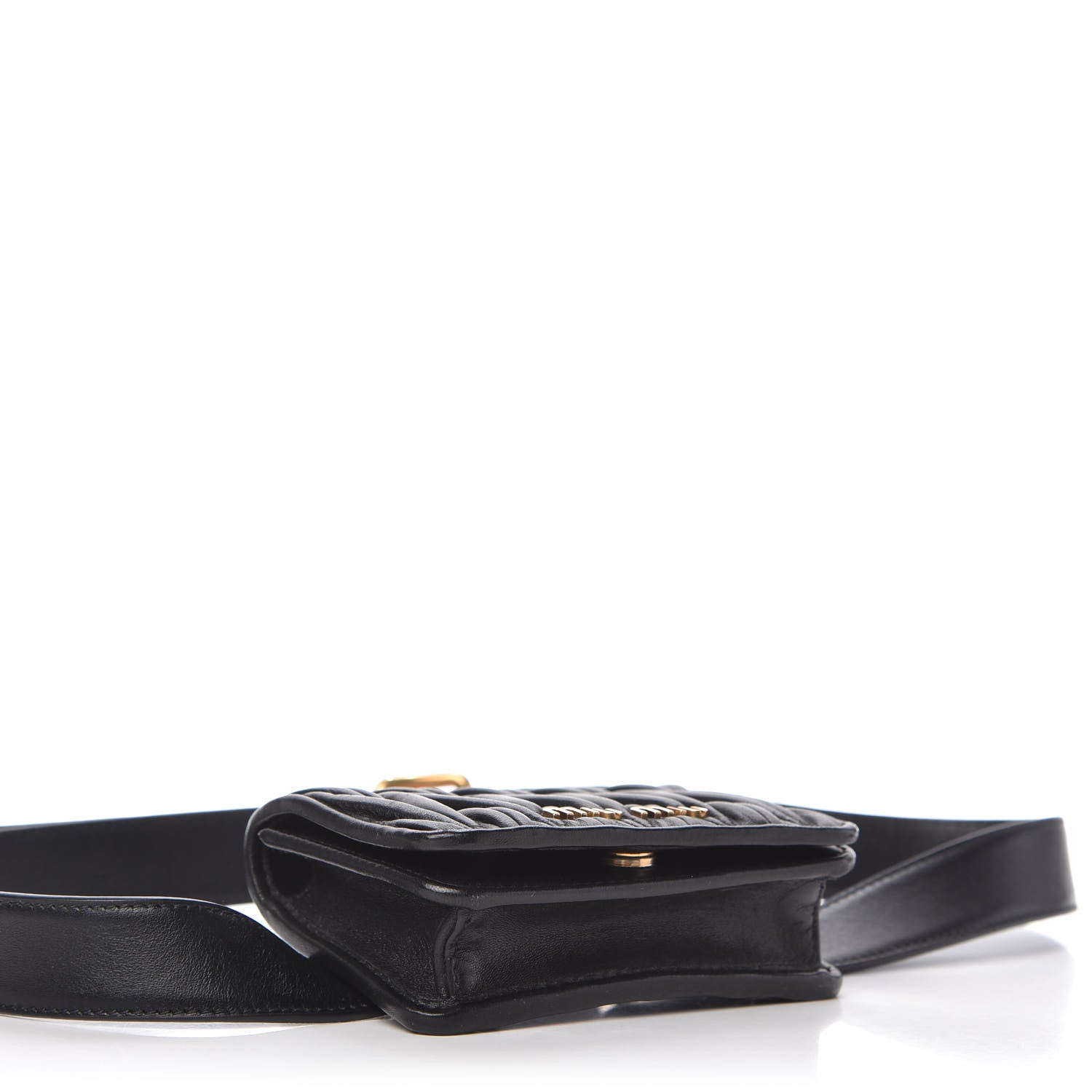 Miu Miu Nappa Matelasse Mini Belt Bag Black 4 of 9