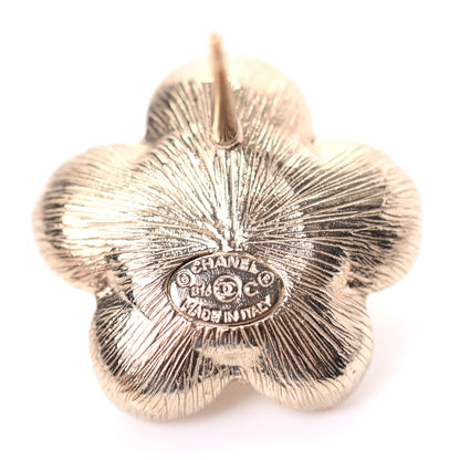 Chanel Pearl CC Flower Earrings Gold 4 of 5