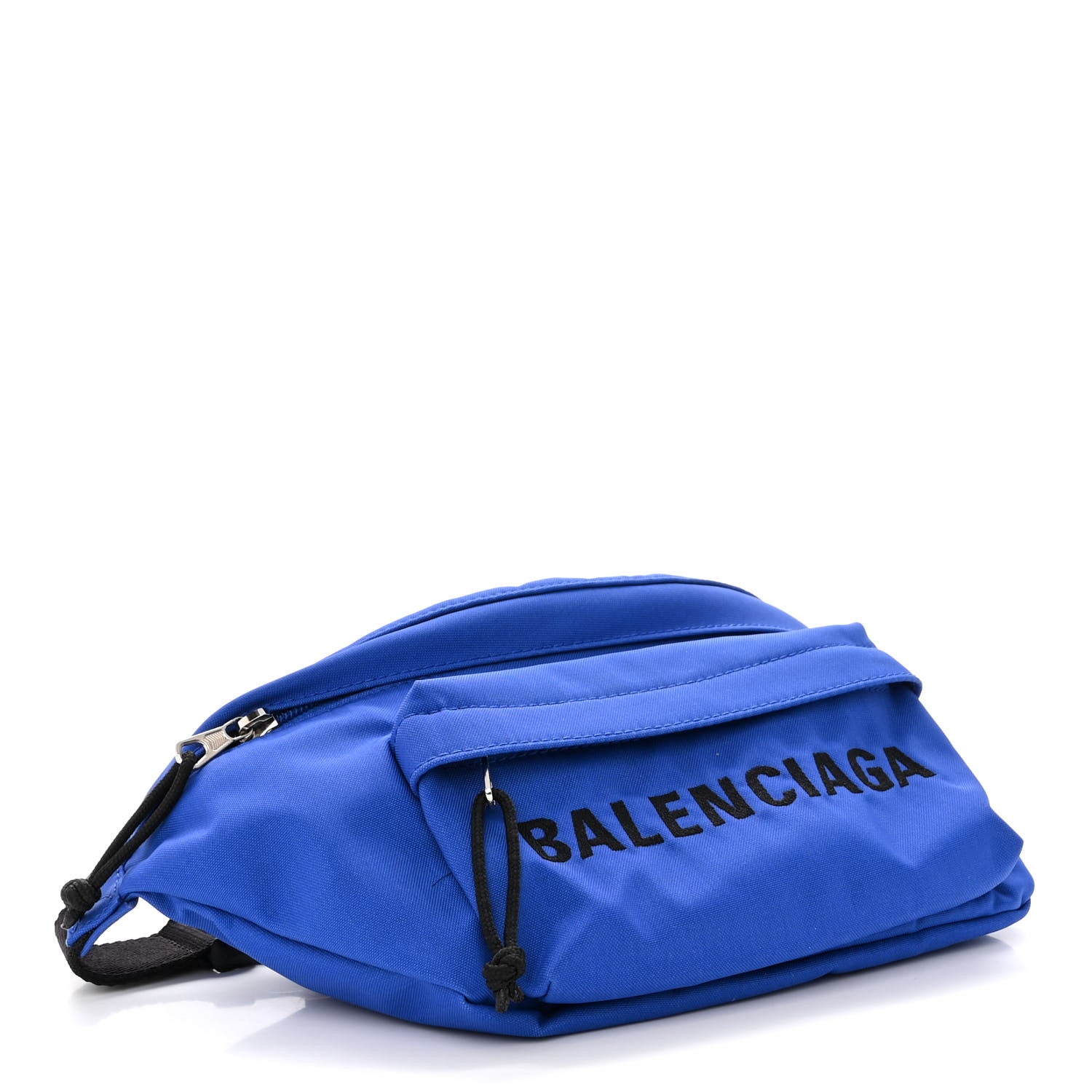 Balenciaga Sport Nylon Logo Embroidered Wheel Beltpack Electric Blue Black 4 of 10