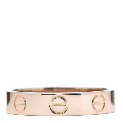 Cartier 18K Pink Gold 3.5mm LOVE Wedding Band Ring 49 5 3 of 4