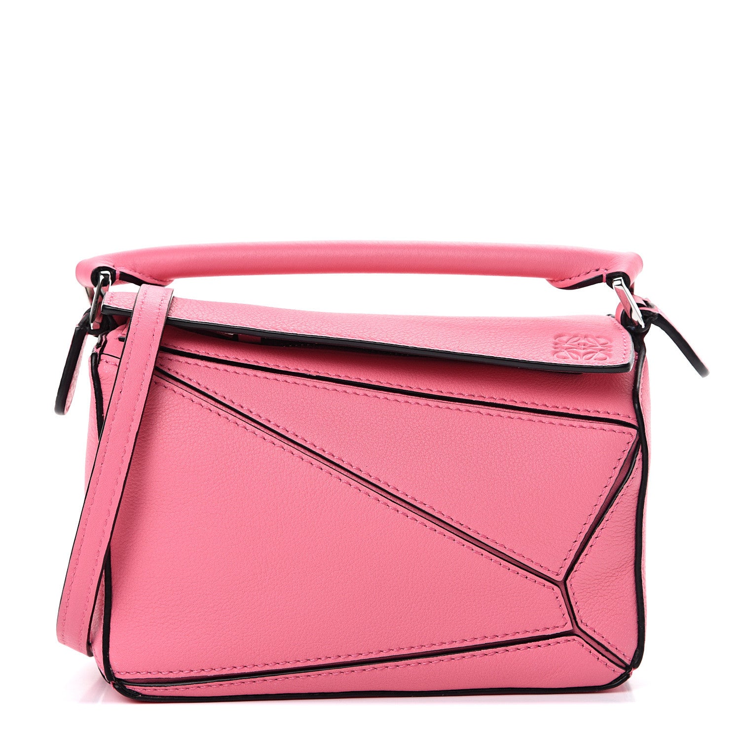 Loewe Calfskin Mini Puzzle Bag Wild Rose 1 of 11