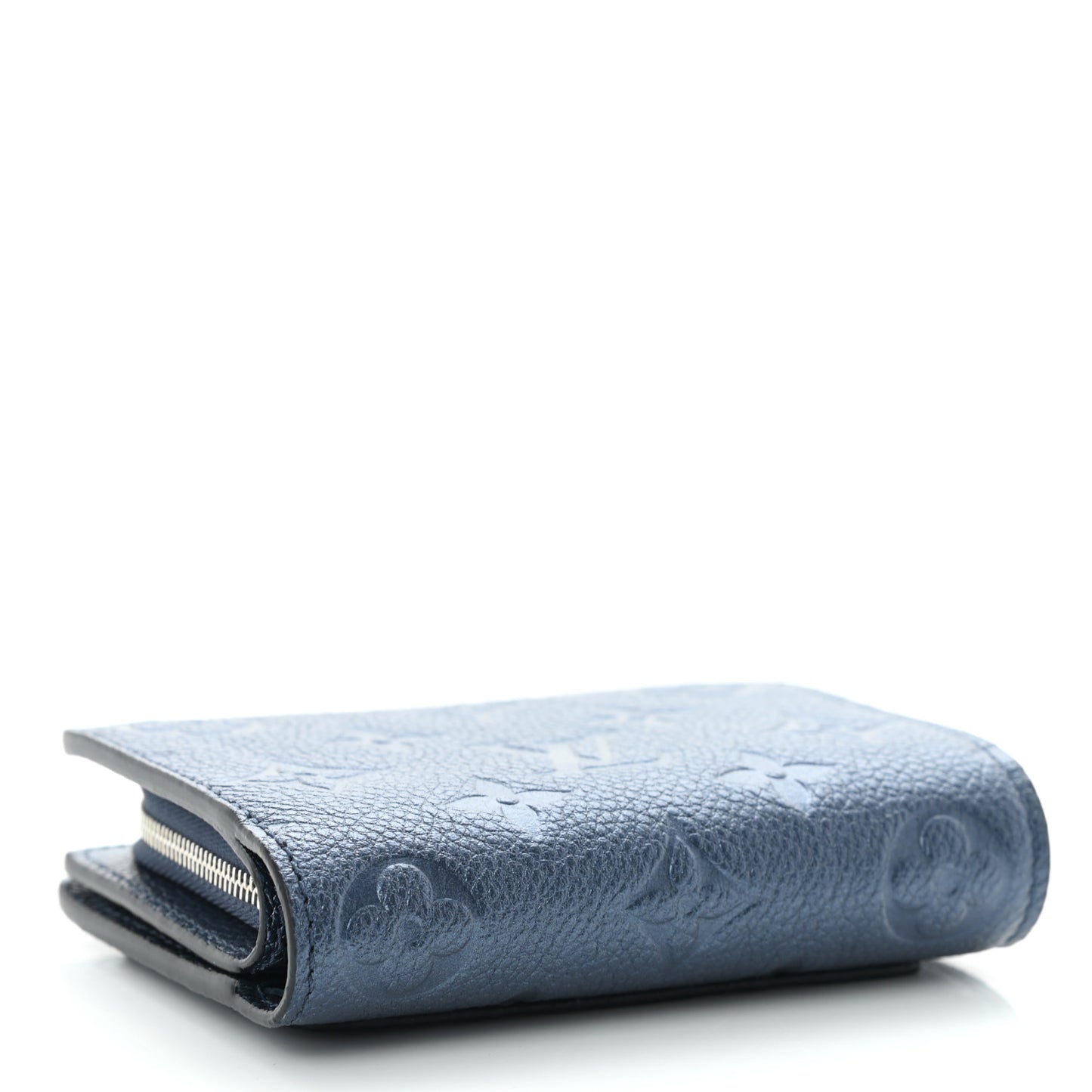 Metallic Empreinte Clea Wallet Navy Nacre