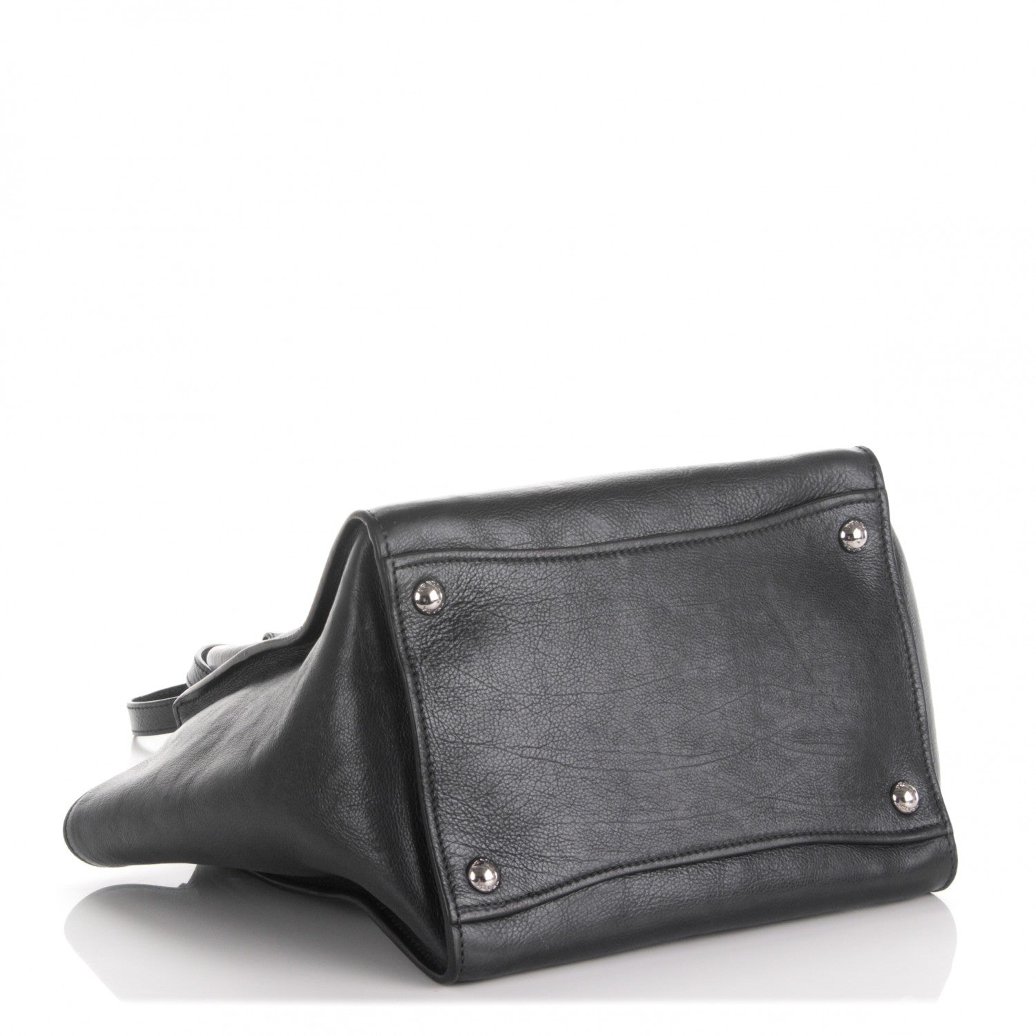 Prada Glace Calf Small Twin Pocket Tote Nero Black 4 of 7