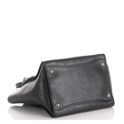 Prada Glace Calf Small Twin Pocket Tote Nero Black 4 of 7