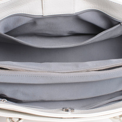 Chanel Deerskin Cerf ExecutiveTote White 7 of 9
