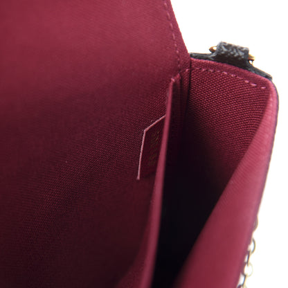 Louis Vuitton Monogram Pochette Felicie Chain Wallet Fuchsia 9 of 12