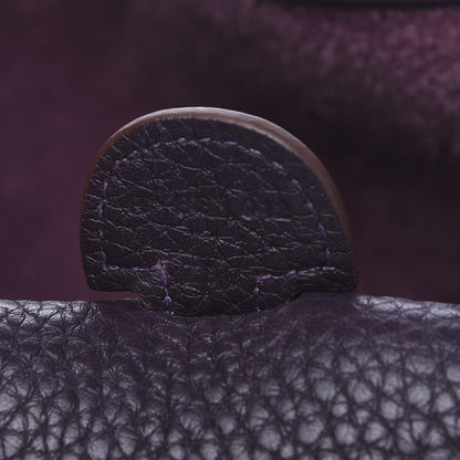 Hermes Taurillon Clemence Evelyne III PM Raisin 8 of 8