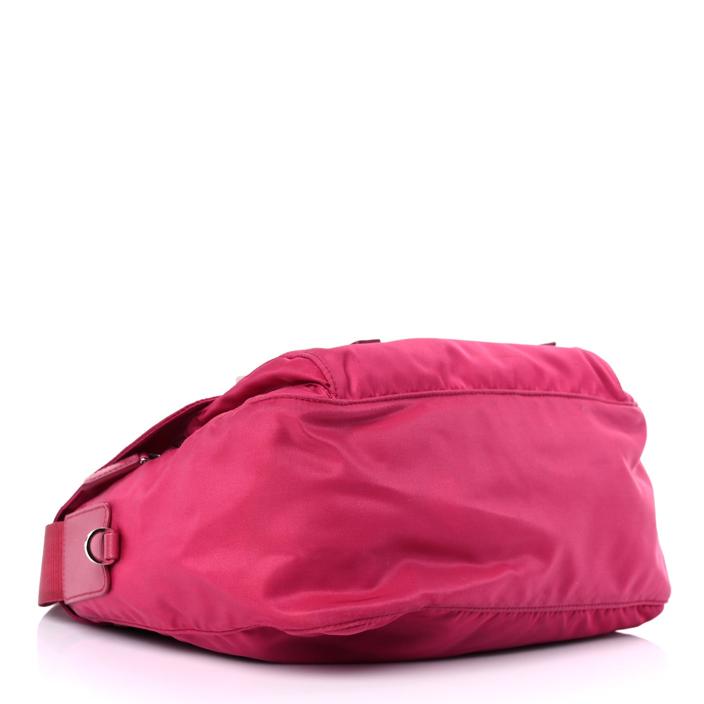 Tessuto Nylon Saffiano Messenger Bag Fuxia