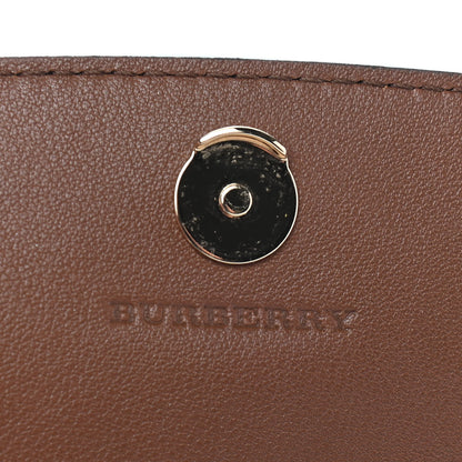 Burberry Calfskin Horseferry Check Henley Wallet On Chain Tan 6 of 14