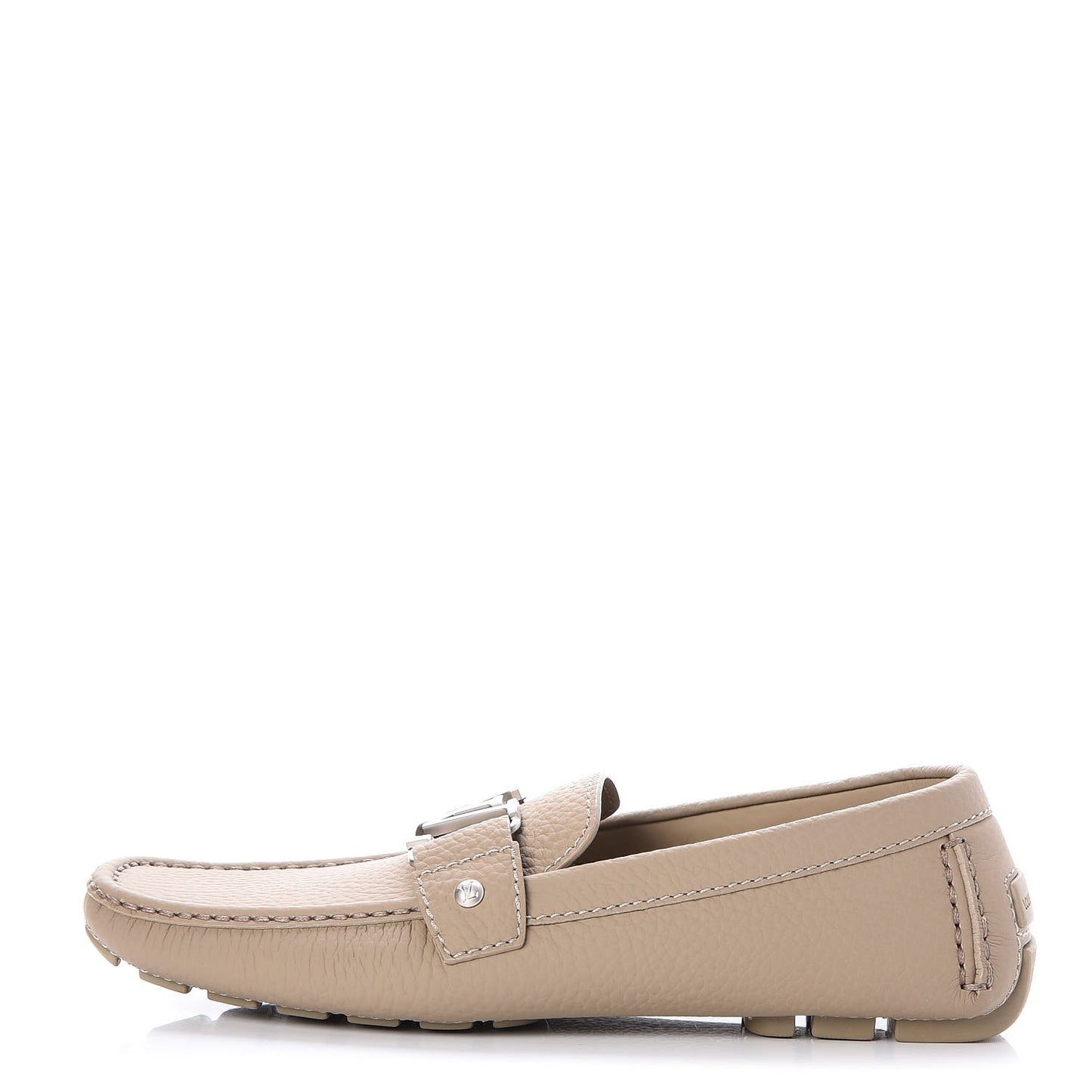 Mens Calfskin Monte Carlo Moccasin Loafers 8 Beige