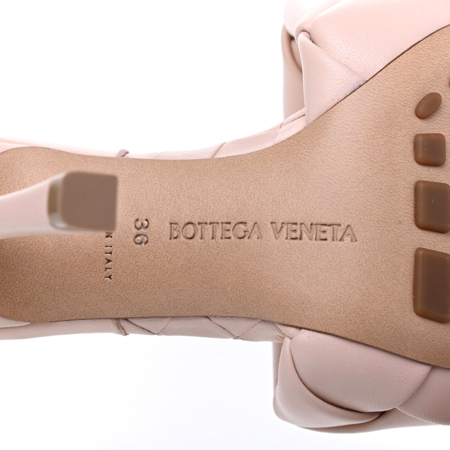 Nappa Maxi Intrecciato Lido Mule Sandals 36 Bandage