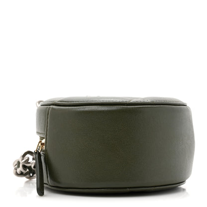 Chanel Lambskin Quilted Chanel 19 Round Clutch With Chain Khaki 4 of 11