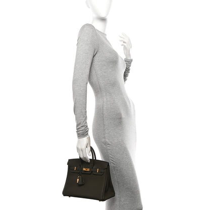 Hermes Togo Birkin 25 Vert De Gris 2 of 11