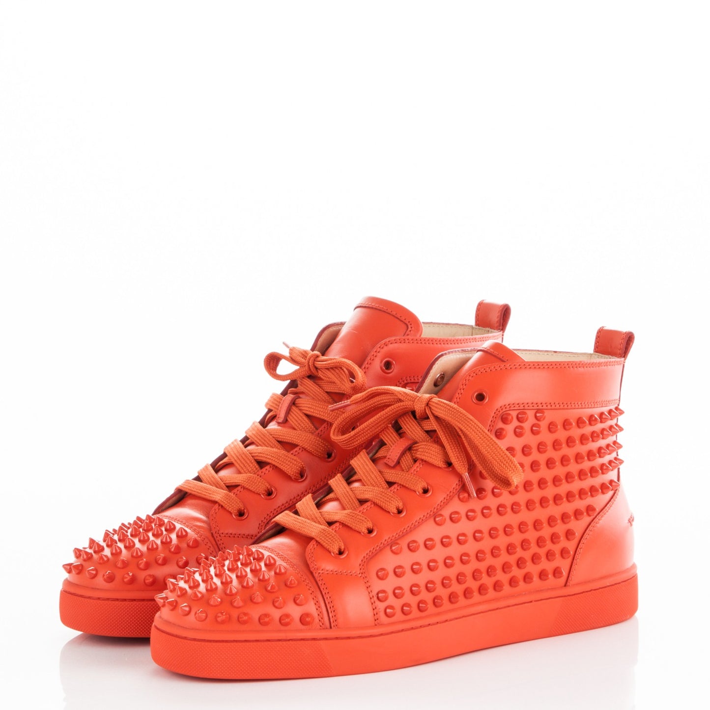 Calfskin Louis Spikes Flat Mens Sneakers 44.5 Capucine