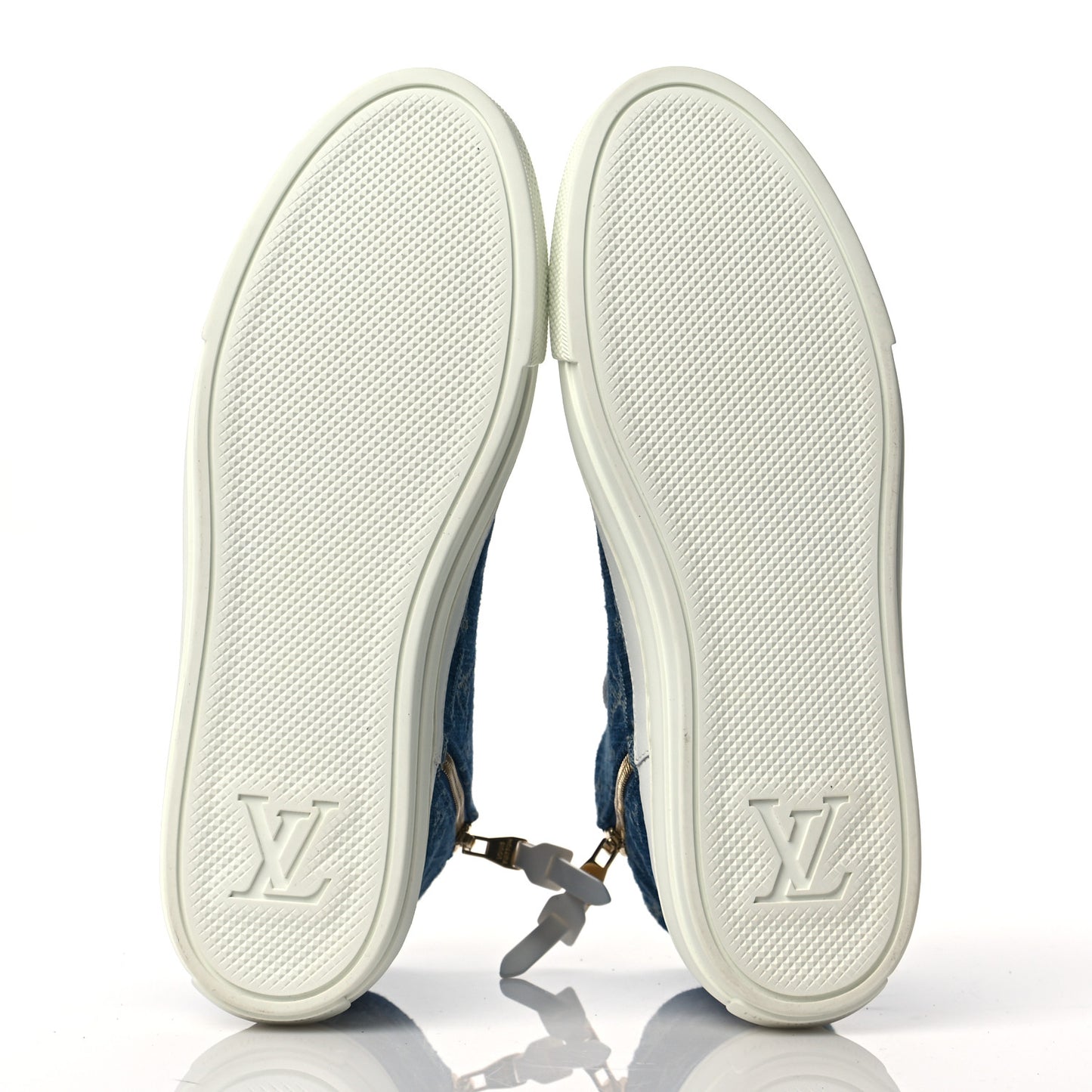 Denim Monogram Stellar Sneaker Boots 40 Bleu Jeans Blue