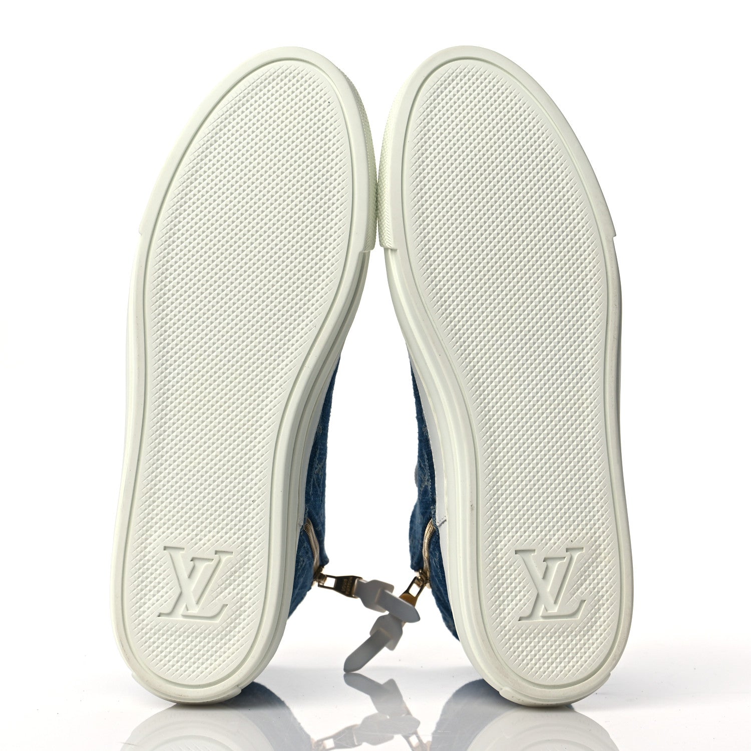 Louis Vuitton Denim Monogram Stellar Sneaker Boots 40 Bleu Jeans Blue 6 of 9