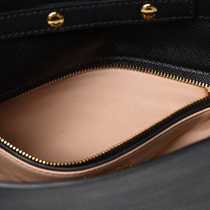Prada Saffiano Lux Clutch Black 7 of 12