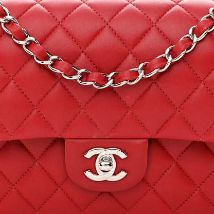 Chanel Lambskin Quilted Medium Double Flap Red 8 of 11