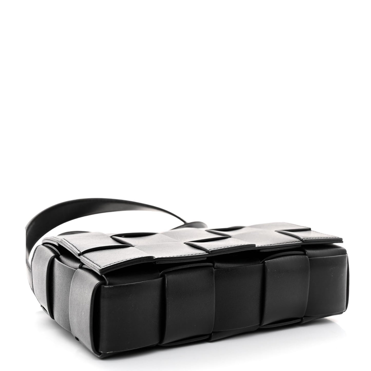 Lambskin Maxi Intrecciato Speed Cassette Crossbody Bag Black