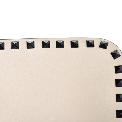 Valentino Garavani Calfskin Rockstud Camera Crossbody Bag Ivory Black 11 of 11