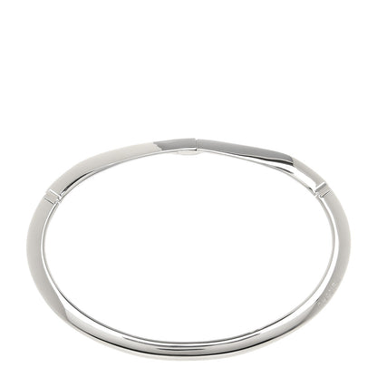 Chanel Metal CC Choker Necklace Silver 1 of 4