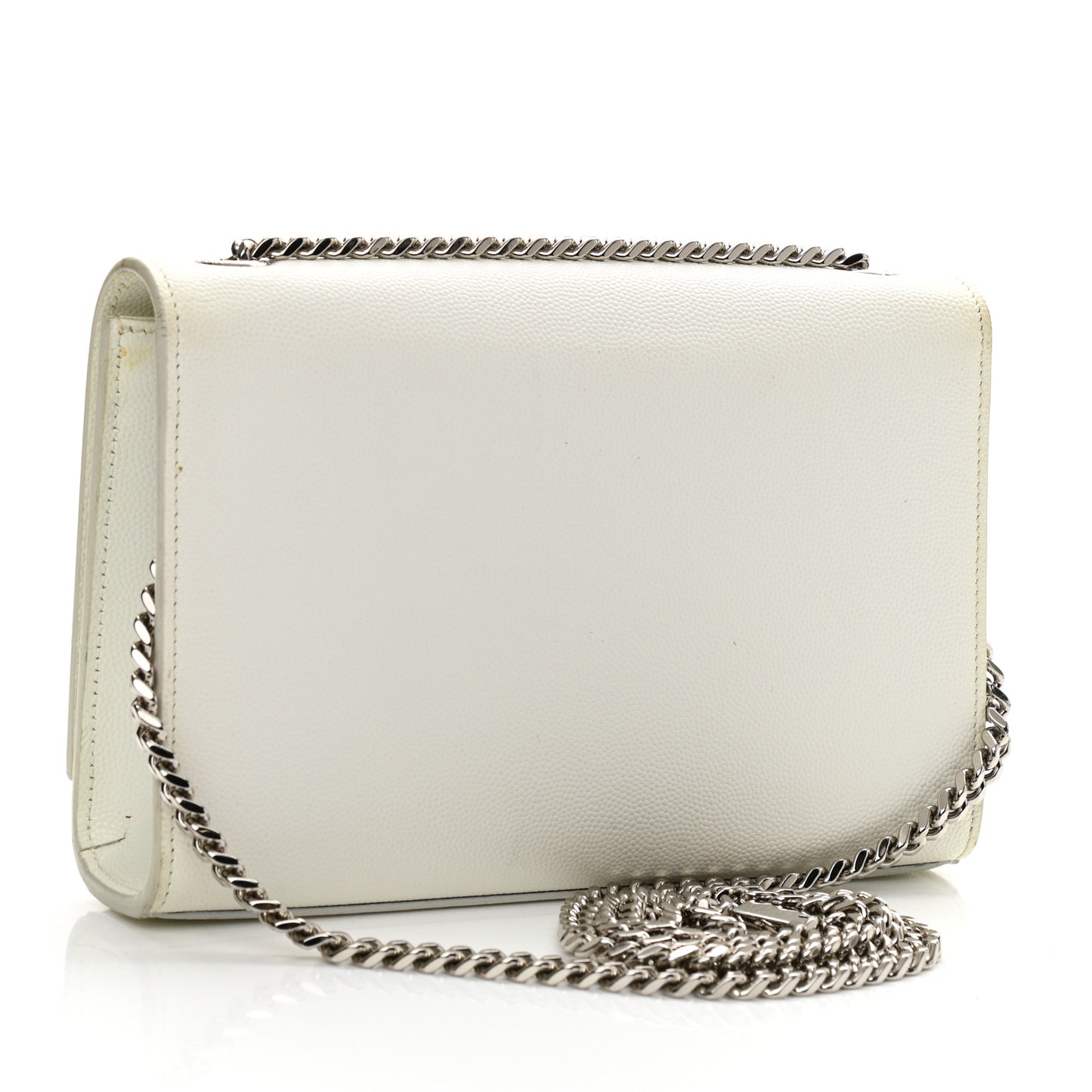 Grain De Poudre Small Monogram Kate Satchel Icy White