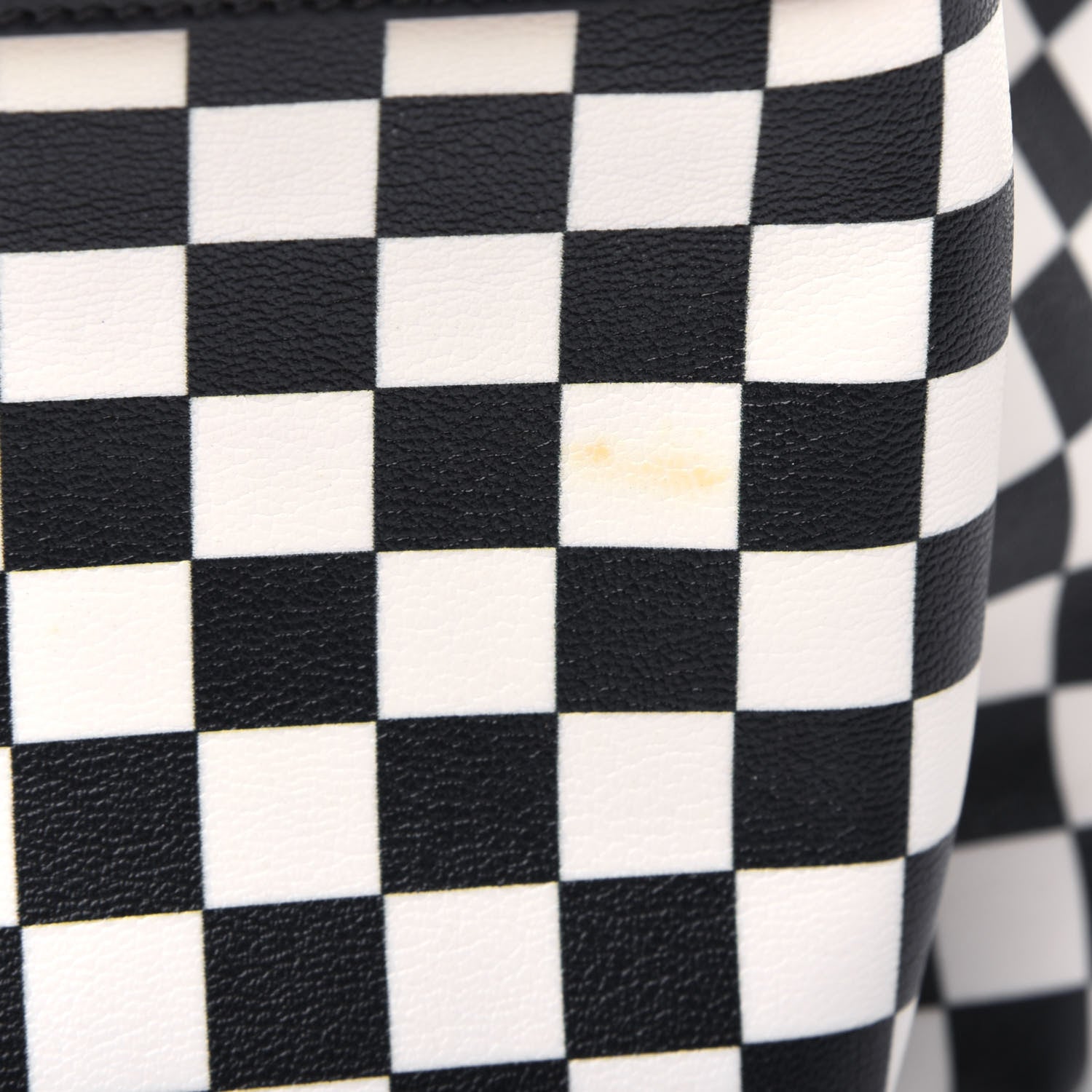 Saint Laurent Calfskin Checked Print Hunting Backpack Black White 10 of 15