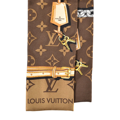 Louis Vuitton Silk Monogram Confidential Bandeau Brown 2 of 3