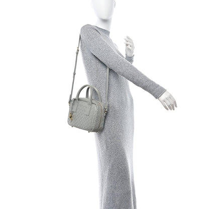 Bottega Veneta Lambskin Intrecciato Small Getaway Agate Grey 2 of 9