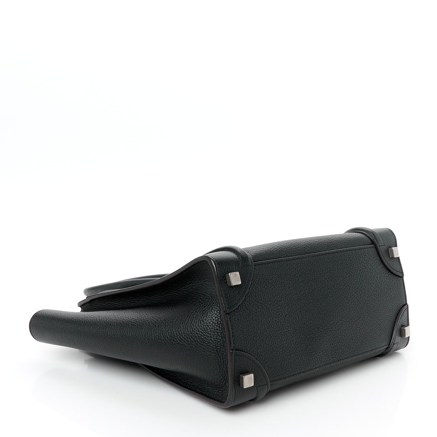 Drummed Calfskin Micro Luggage Black