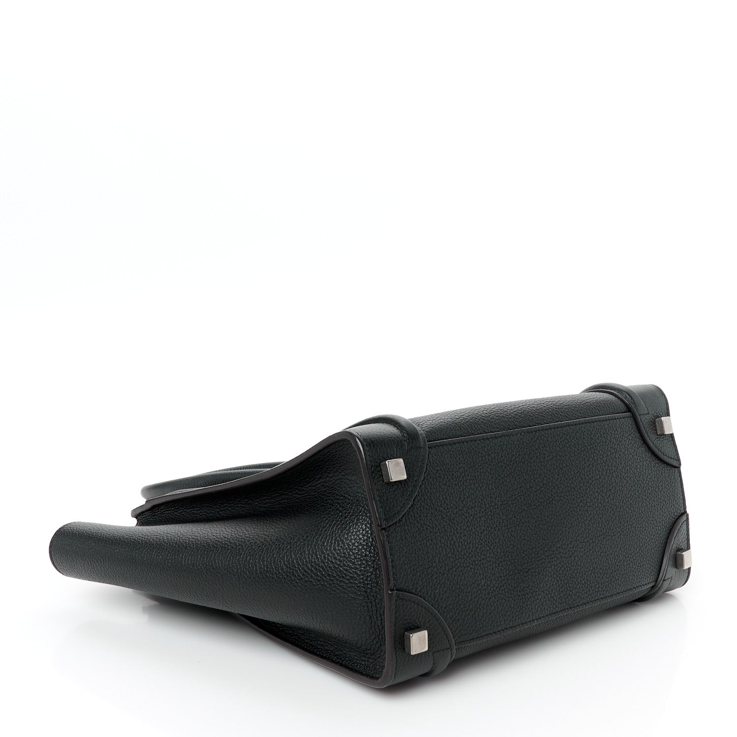 Celine Drummed Calfskin Micro Luggage Black 4 of 10