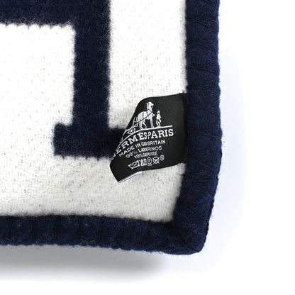 Hermes Wool Cashmere Avalon III Blanket Caban Ecru 3 of 3