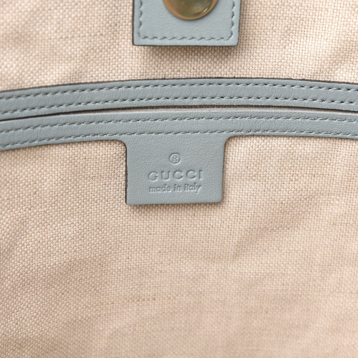 GG Plus Monogram Medium Joy Tote Light Blue