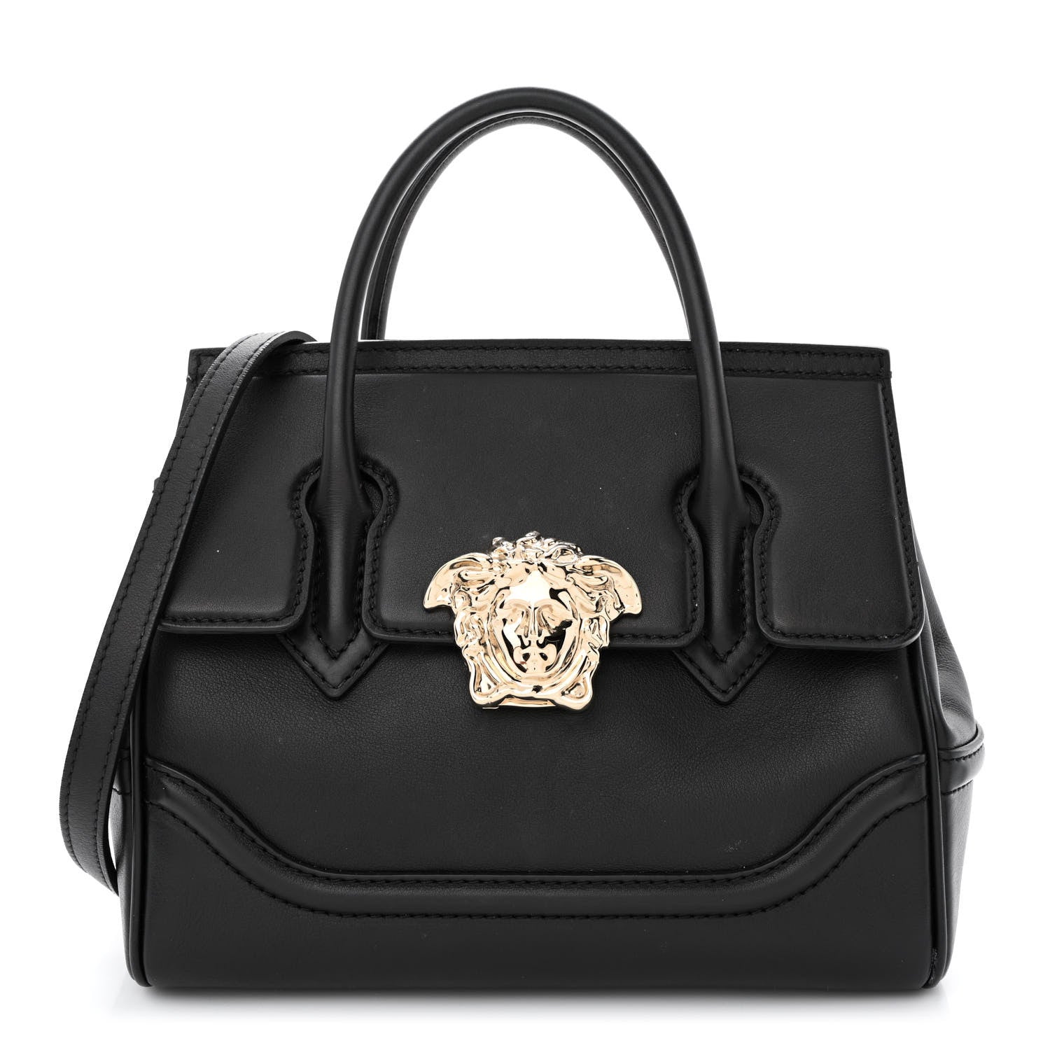 Versace Calfskin Medium Palazzo Empire Bag Black 1 of 16