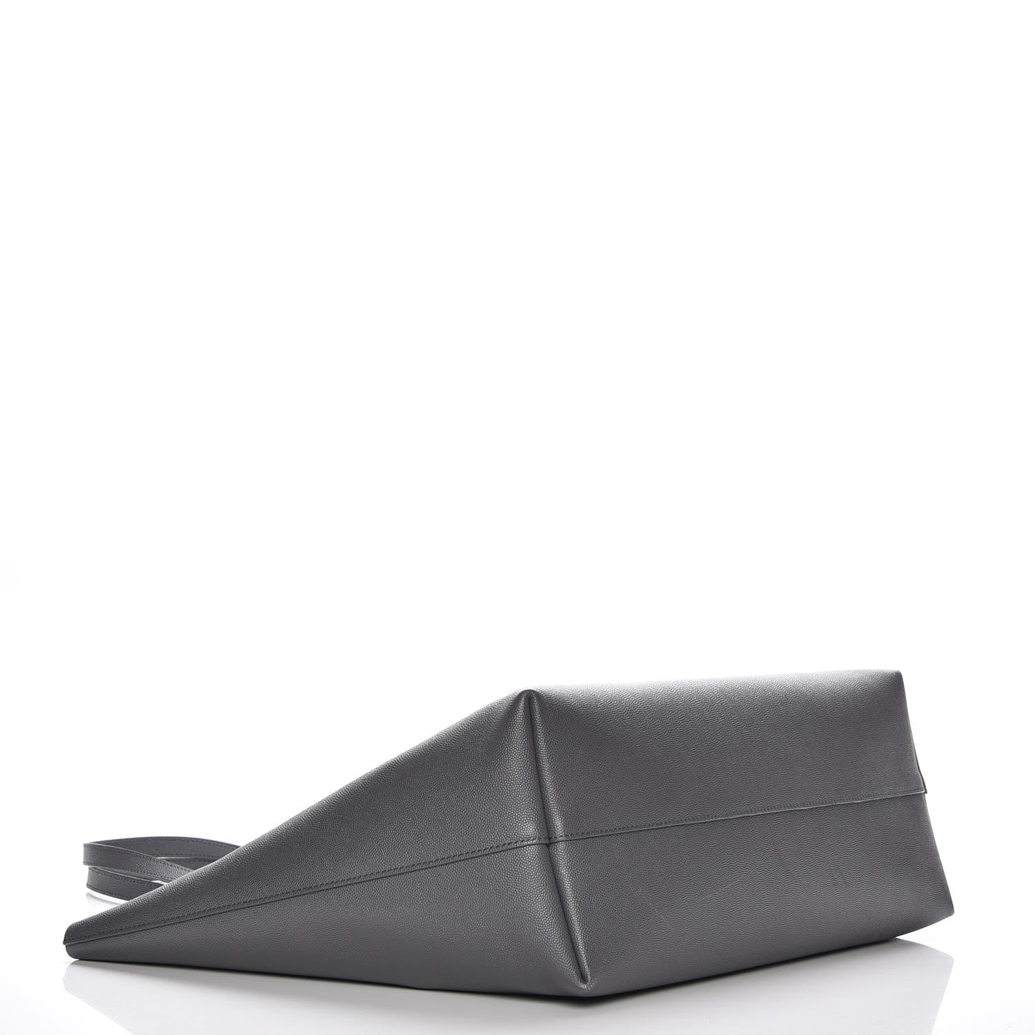 Tom Ford Grained Calfskin Large T Tote Light Grey 4 of 7
