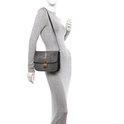 Celine Stingray Medium Classic Box Flap Bag Navy 2 of 11