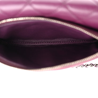 Chanel Lambskin Quilted Mini Mineral Nights Flap Crossbody Bag Purple 6 of 12