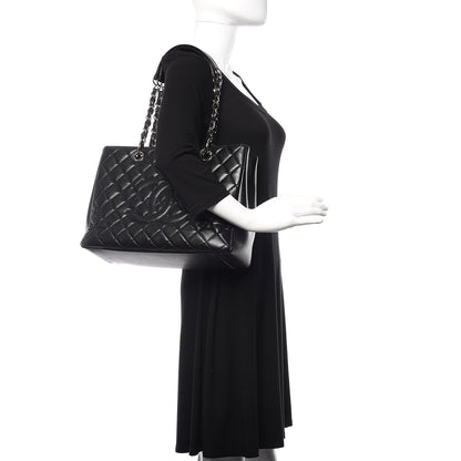 Chanel Caviar Quilted Grand Shopping Tote GST Black 2 of 10
