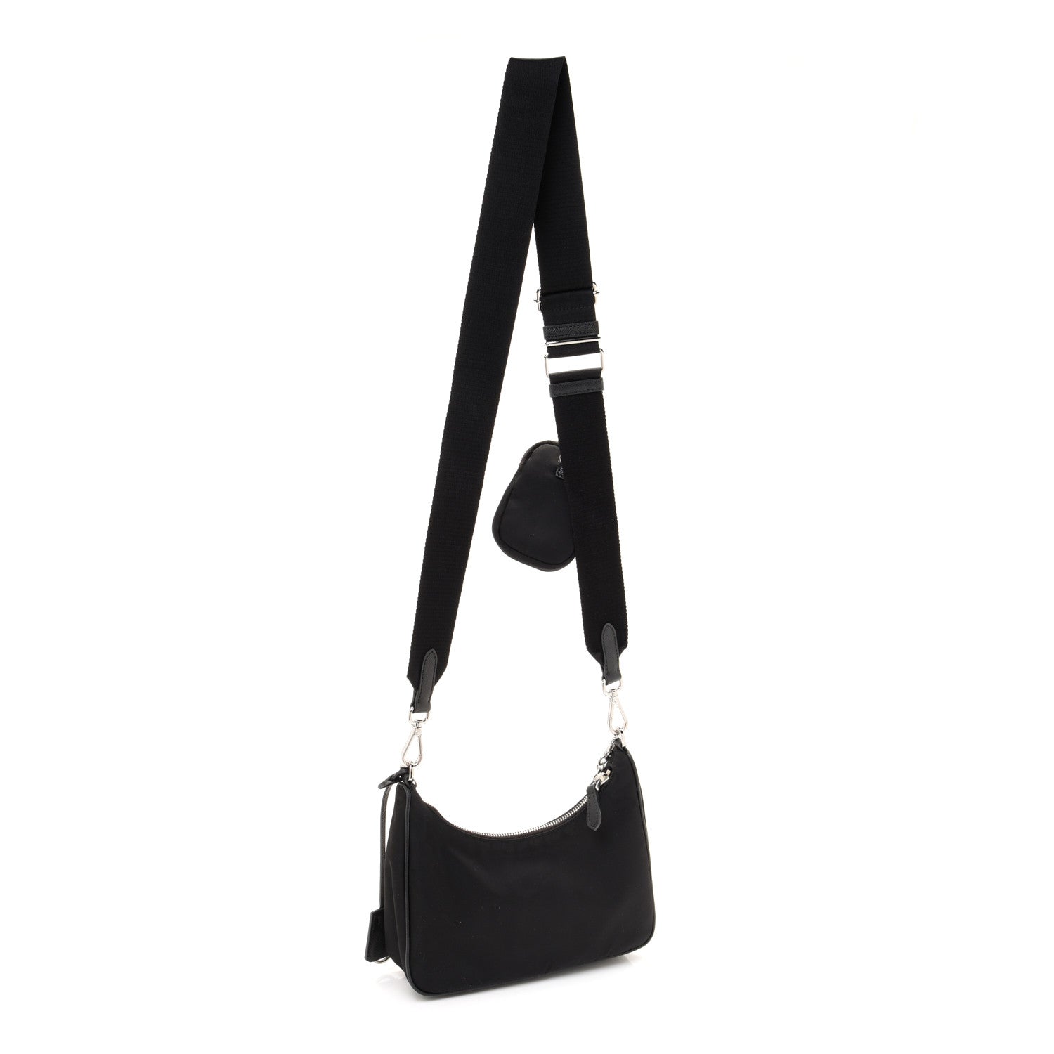 Prada Nylon Re-Edition 2005 Shoulder Bag Black 3 of 15