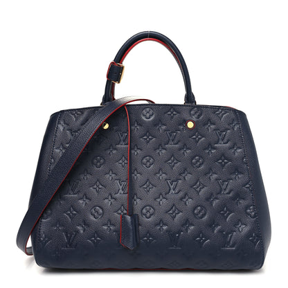 Louis Vuitton Empreinte Montaigne GM Marine Rouge 1 of 10